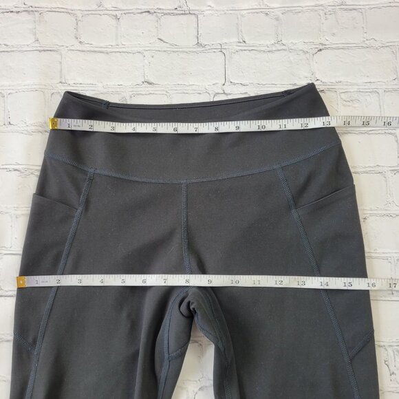 Uniqlo Woman’s black dry cool to touch ivory protection workout leggings size S - Picture 6 of 11